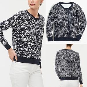 J. Crew Polk Dots Printed Crewneck sweatshirt
